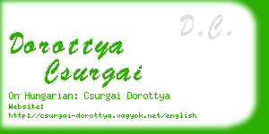 dorottya csurgai business card